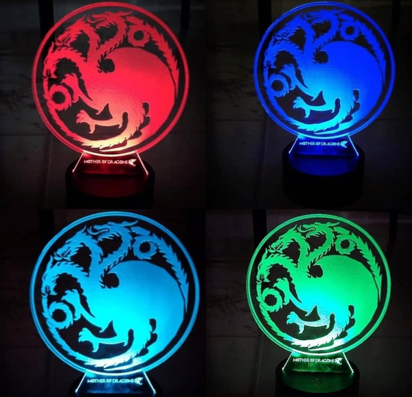Lámpara Personalizada - GOT Casa Targaryen