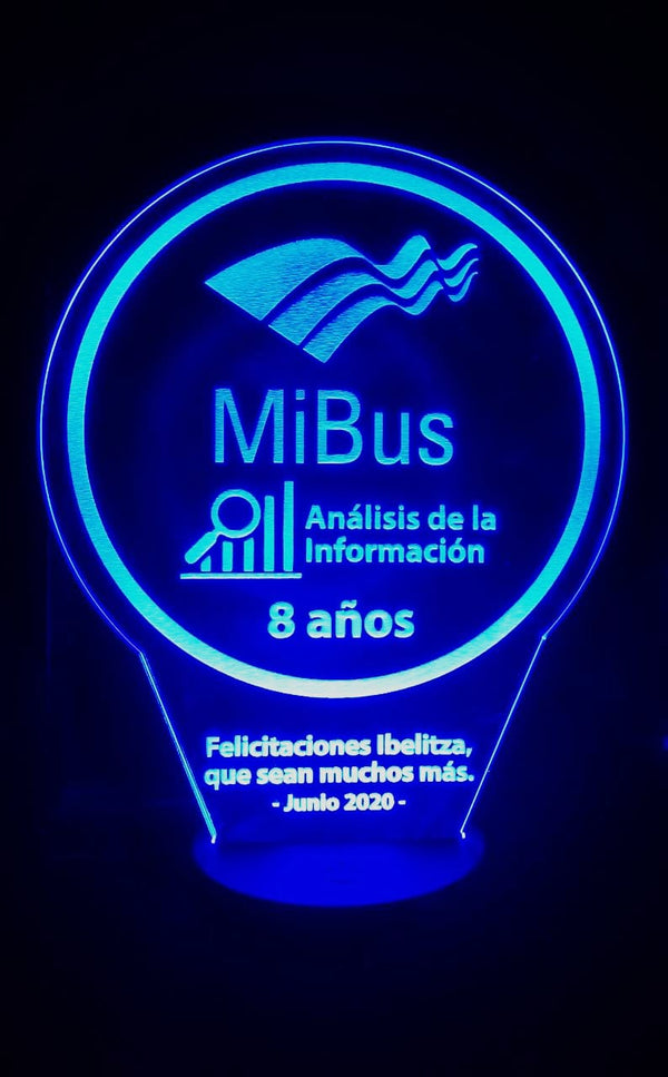 Lámpara personalizada corporativa - Mi Bus