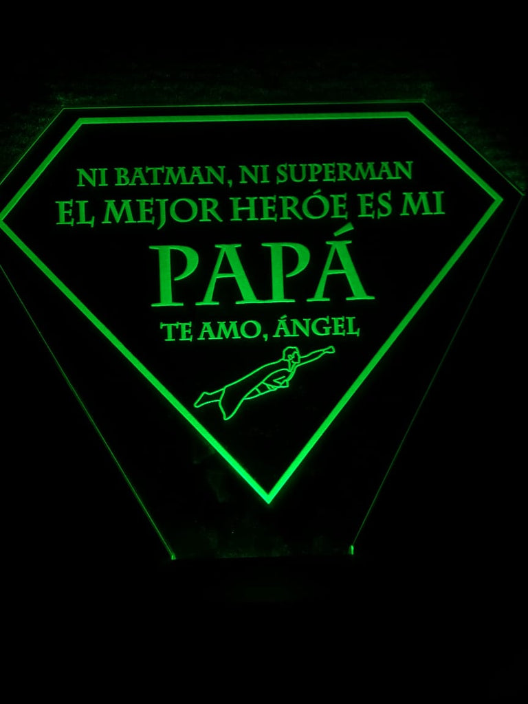 Lámpara personalizada regalo papá