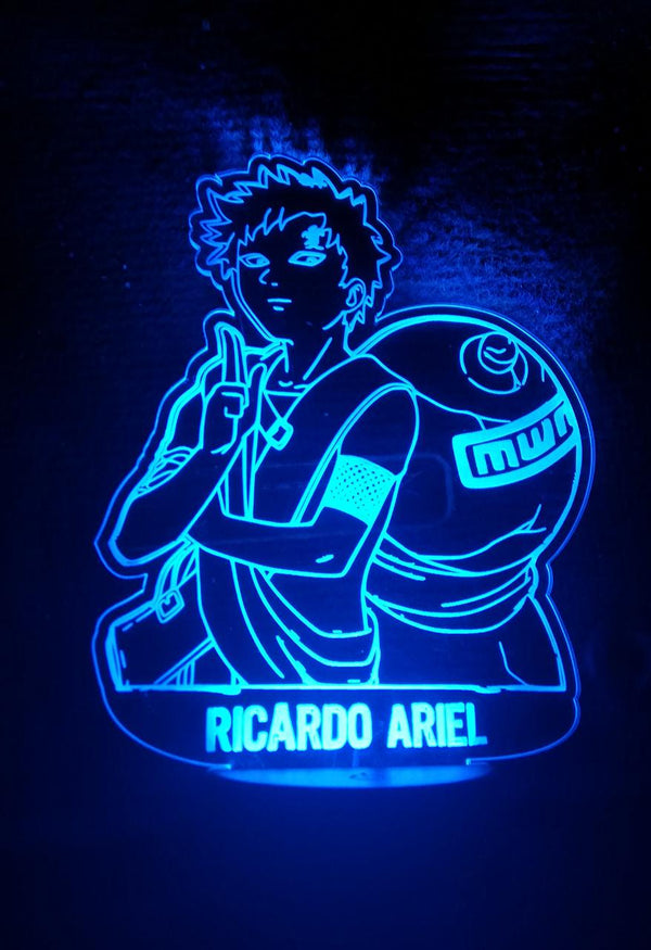 Lámpara personalizada Gaara del desierto (Naruto)