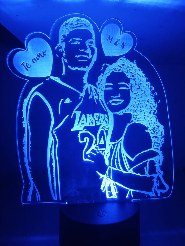 Lámpara personalizada con fotografía