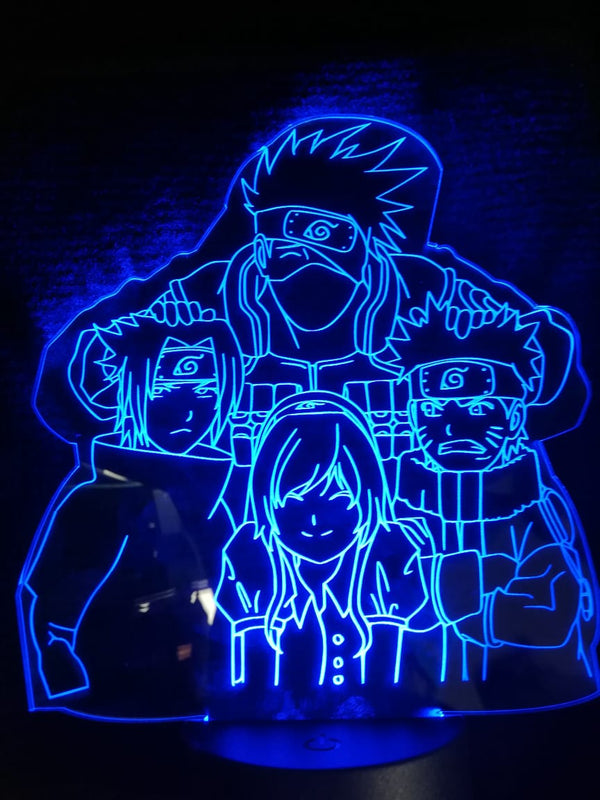 Lámpara personalizada equipo siete Naruto