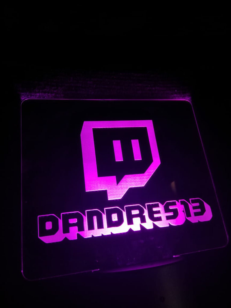 Lámpara personalizada Twitch