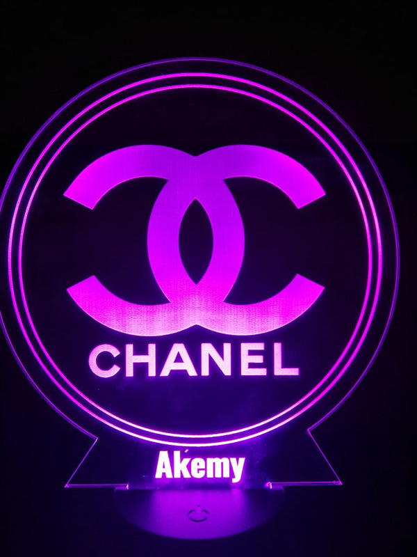 Lámpara personalizada Logo Chanel
