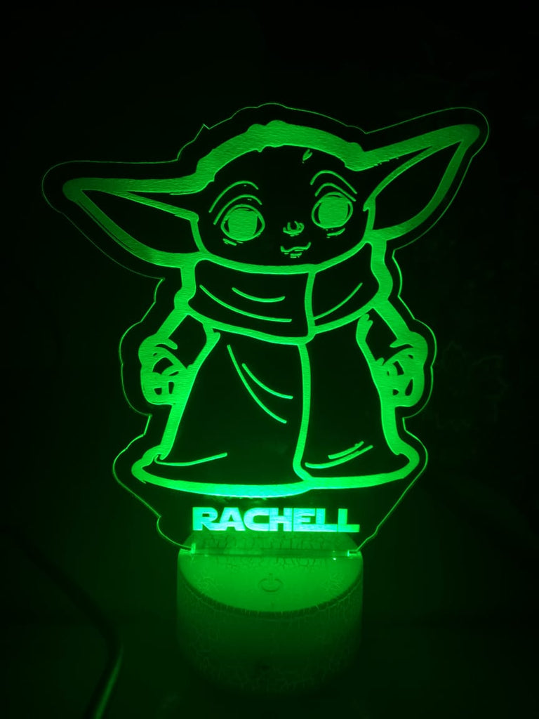 Lámpara personalizada Baby Yoda 2