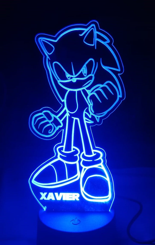 Lámpara personalizada Sonic 2