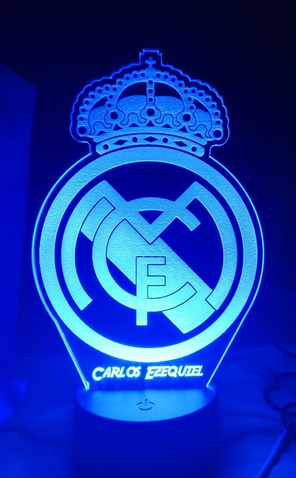 Lámpara personalizada Real Madrid