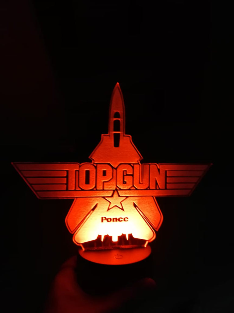 Lámpara Personalizada Top Gun