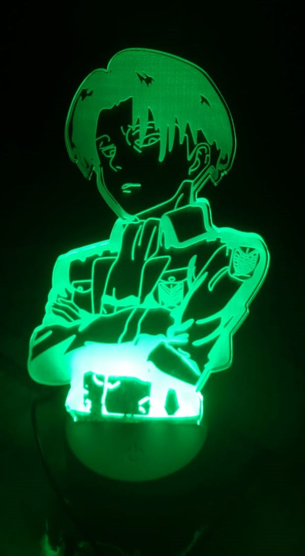 Lámpara personalizada Levi Ackerman (Attack on Titan)