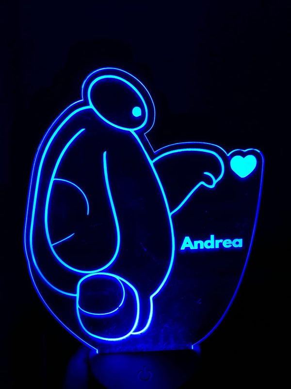 Lámpara personalizada Big Hero 6 Baymax