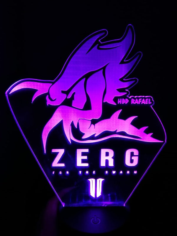 Lámpara personalizada Zerg