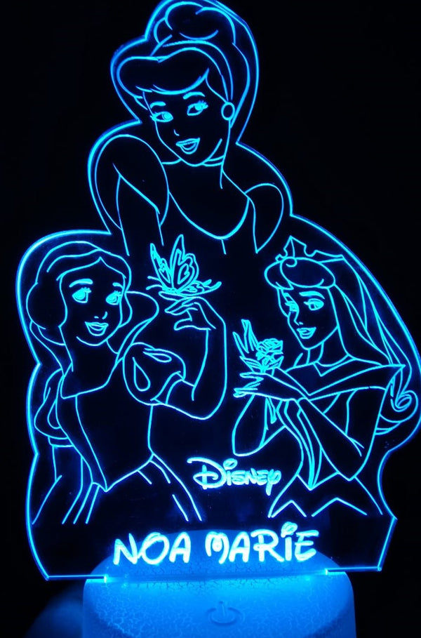 Lámpara personalizada Princesas Disney