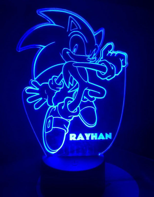 Lámpara personalizada Sonic 3