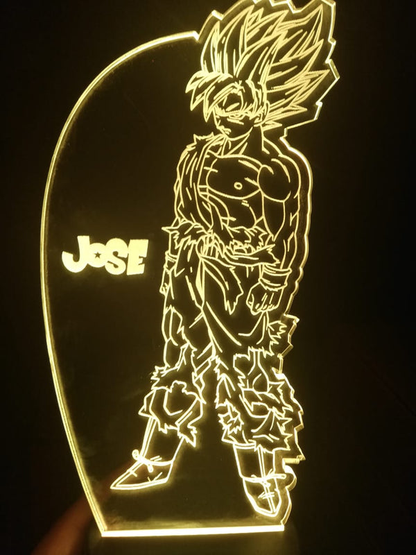 Lámpara personalizada - Goku (Dragon Ball Z)
