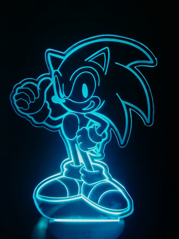 Lámpara personalizada Sonic 1
