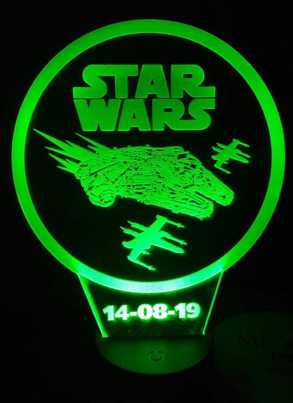 Lámpara personalizada - Halcón Milenario (Star Wars)