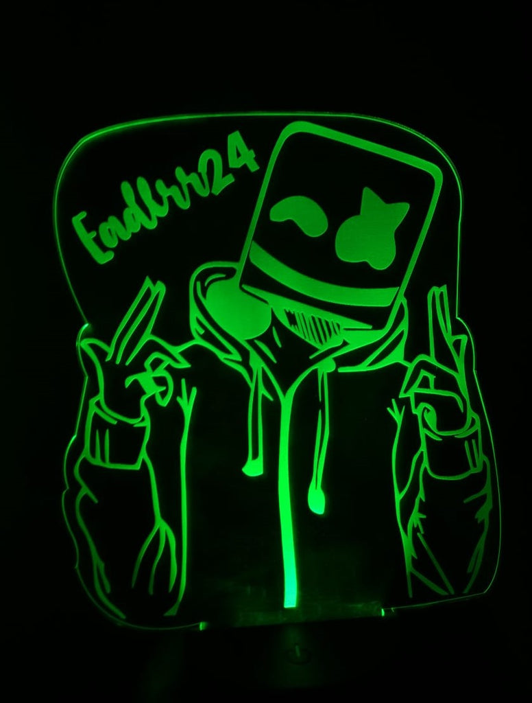 Lámpara personalizada Marshmello