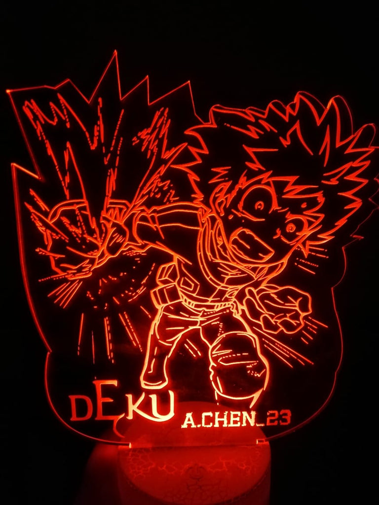 Lámpara personalizada Deku Demon Slayer