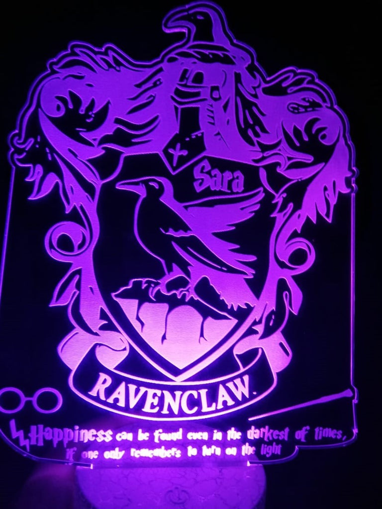 Lámpara personalizada Ravenclaw Harry Potter