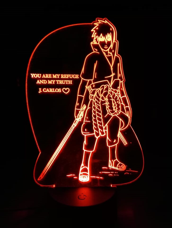 Lámpara personalizada Sasuke (Naruto)