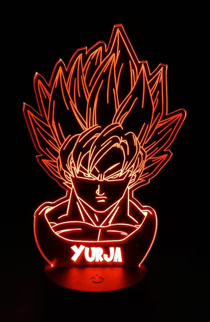 Lámpara personalizada Goku Dragon Ball Z