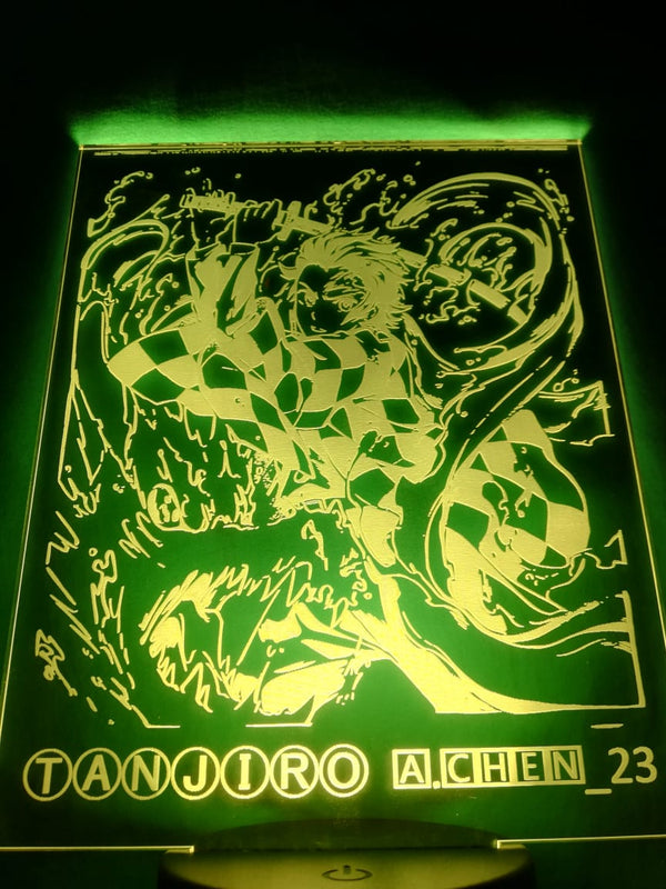 Lámpara personalizada Tanjiro Demon Slayer