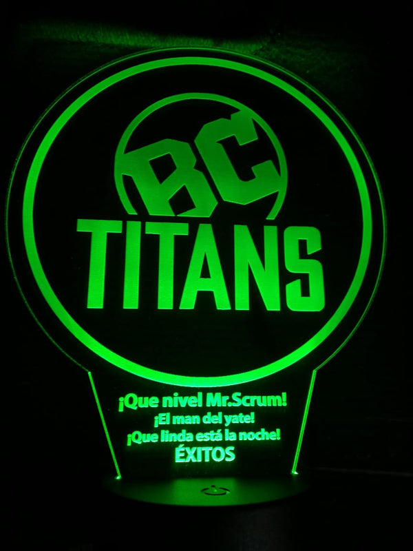 Lámpara personalizada Logo Dedicatoria