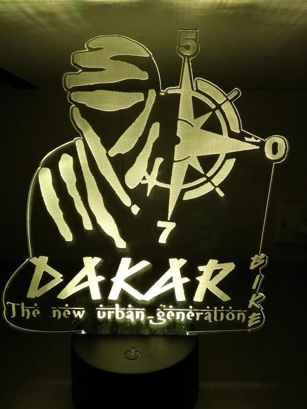Lámpara personalizada Dakar Logo New Urban