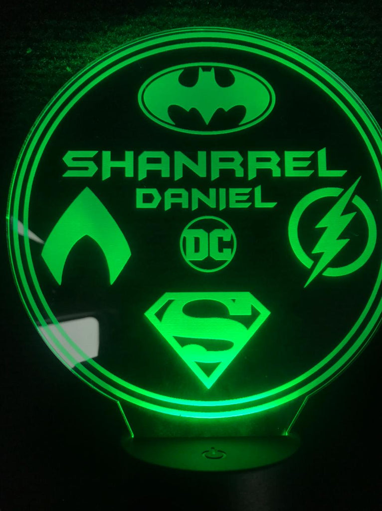 Lámpara personalizada Justice League Dc Comics