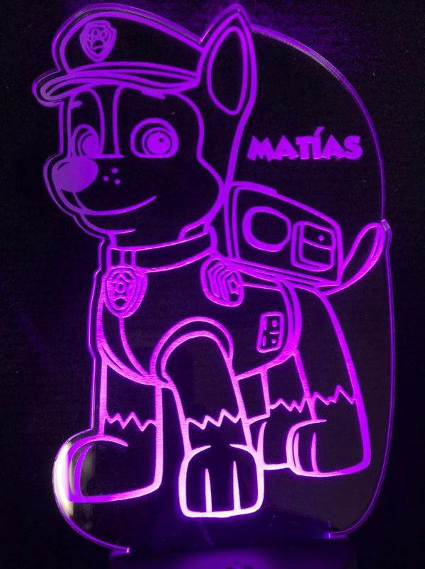 Lámpara personalizada Paw Patrol